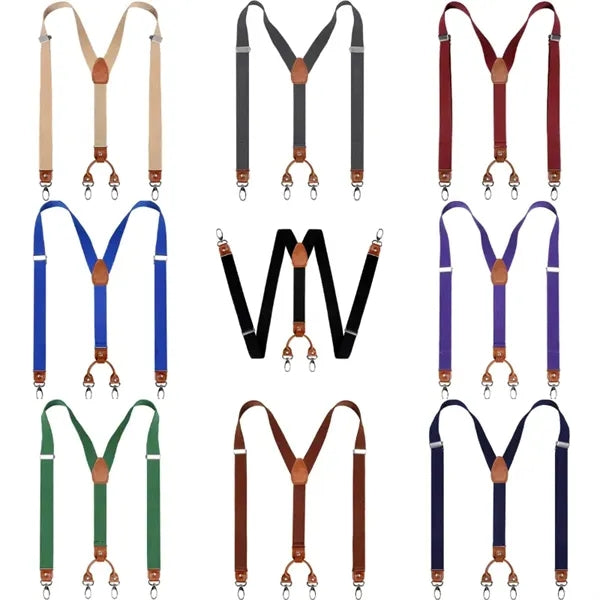 Adjustable Elastic Y-Back Suspenders