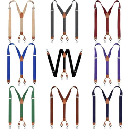 Adjustable Elastic Y-Back Suspenders