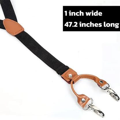 Adjustable Elastic Y-Back Suspenders