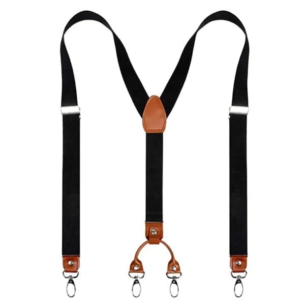 Adjustable Elastic Y-Back Suspenders