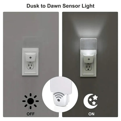 Bedroom hallway kitchen plug in LED night light with sensor