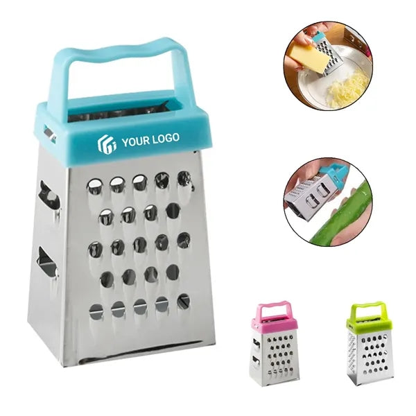 Portable Four-sided Stainless Steel Cheese Vegetable Grater