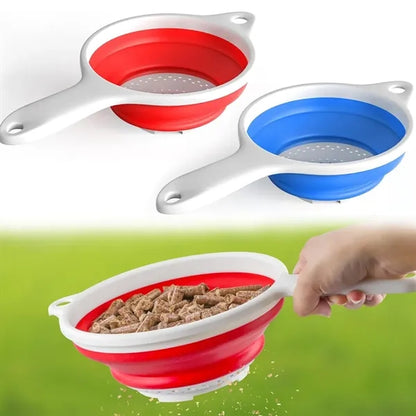 Foldable Kitchen Strainer with Handle Custom Logo