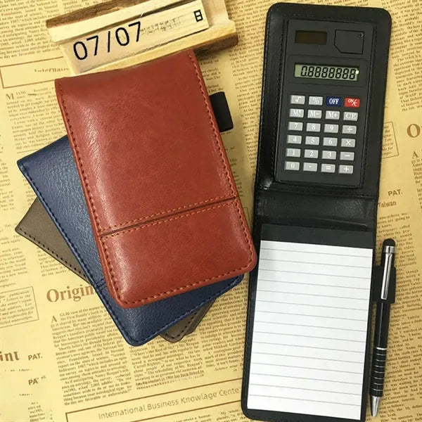 PU  Leather  Calculator Notepad