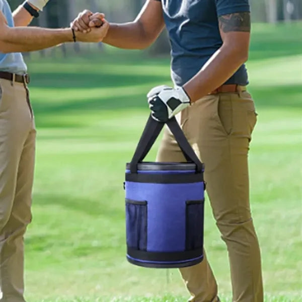 Custom Round Insulated Picnic Tote Cooler Bag with Handle