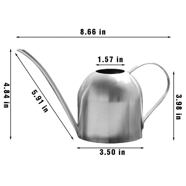 Garden indoor plants long spout stainless steel watering can