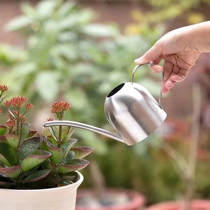 Garden indoor plants long spout stainless steel watering can
