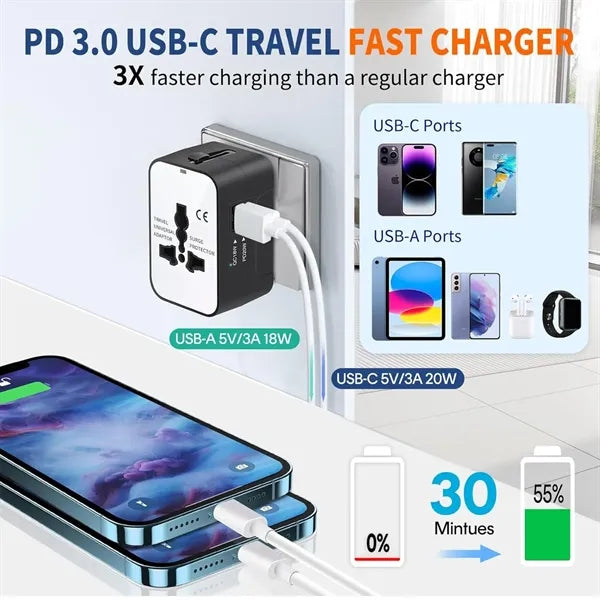 All in One Worldwide Travel Adapter Power Converters