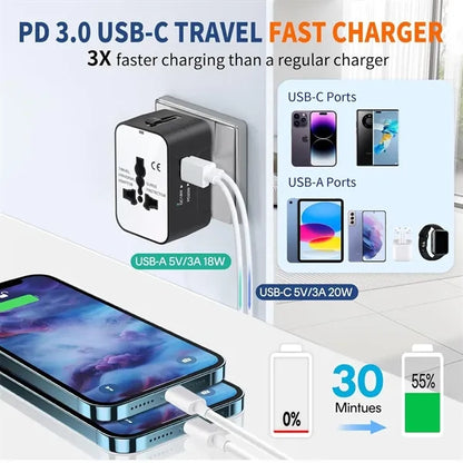 All in One Worldwide Travel Adapter Power Converters