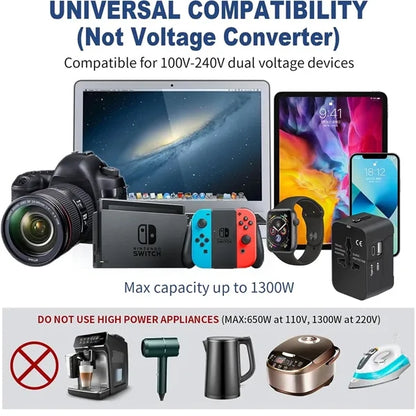 All in One Worldwide Travel Adapter Power Converters