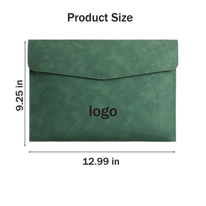 PU Leather A4 File Document Holder Portfolio Envelope Folder