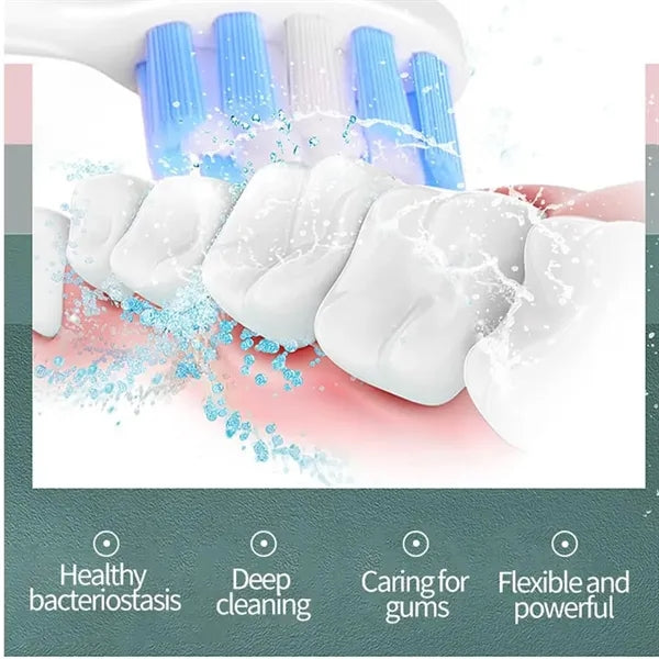 6 Modes Ultrasonic Electric Travel Toothbrush With Case