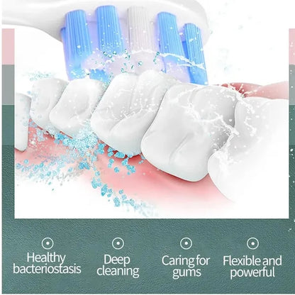 6 Modes Ultrasonic Electric Travel Toothbrush With Case