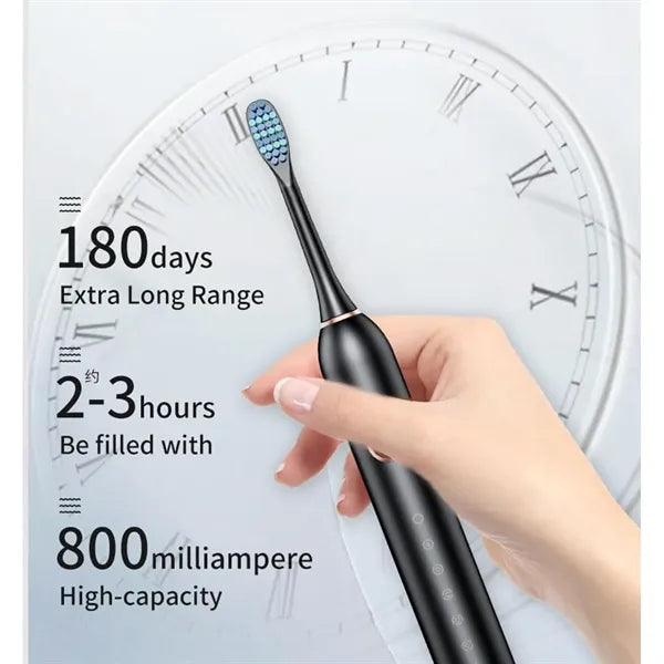 6 Modes Ultrasonic Electric Travel Toothbrush With Case
