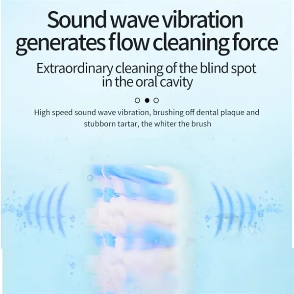 6 Modes Ultrasonic Electric Travel Toothbrush With Case