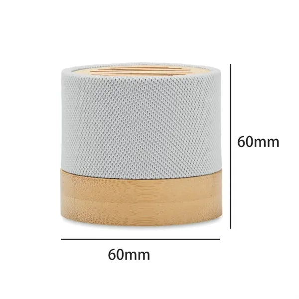 Bamboo Bluetooth Speaker with RPET Fabric Cover