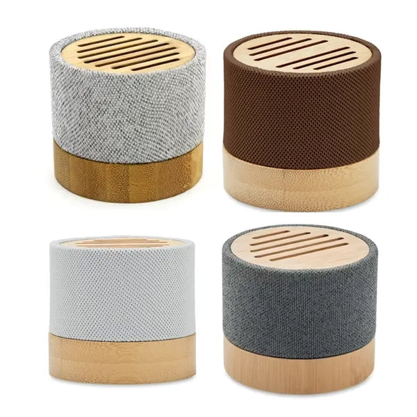 Bamboo Bluetooth Speaker with RPET Fabric Cover