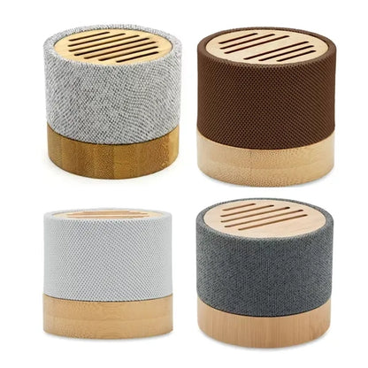 Bamboo Bluetooth Speaker with RPET Fabric Cover