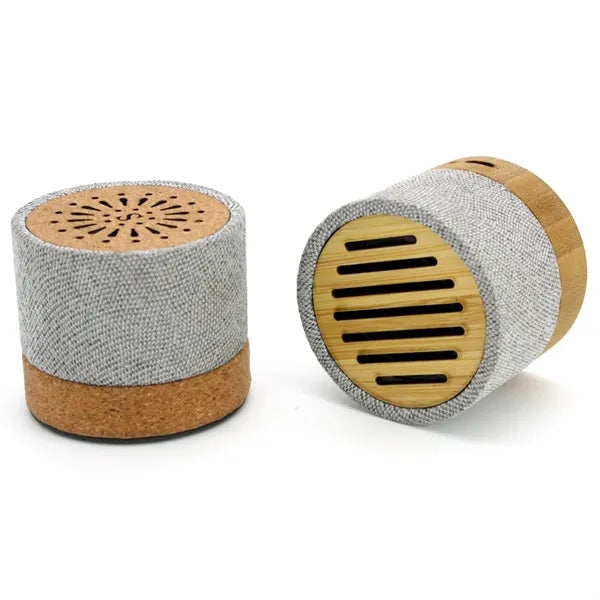 Bamboo Bluetooth Speaker with RPET Fabric Cover