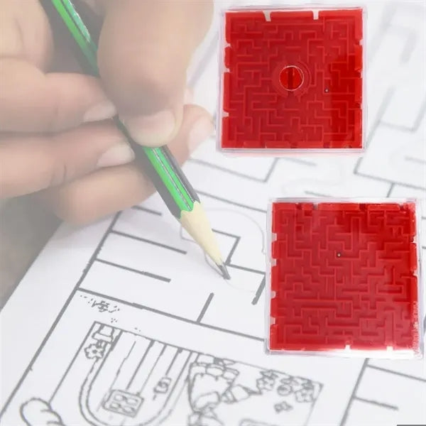 Plastic Maze Puzzle Game Cube with Start End Track