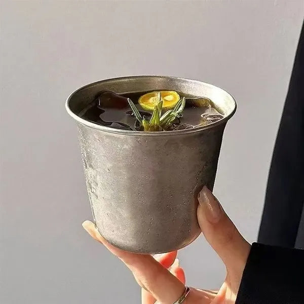 Unbreakable bar home restaurant tumblers stainless steel cup