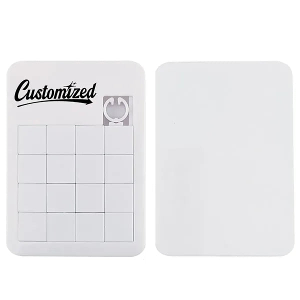 16 Tile Sliding Puzzle Game with Custom Printable Surface
