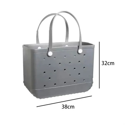 Large Capacity EVA Tote Hole Bag Beach Basket with Handles