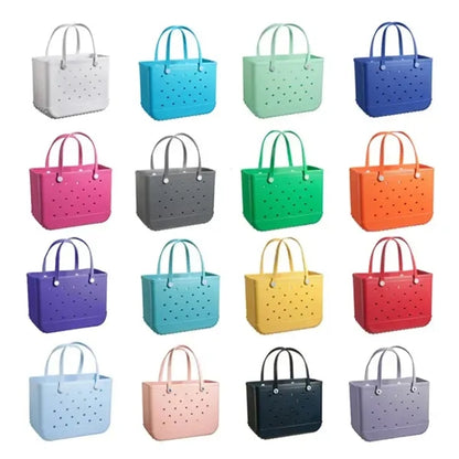 Large Capacity EVA Tote Hole Bag Beach Basket with Handles