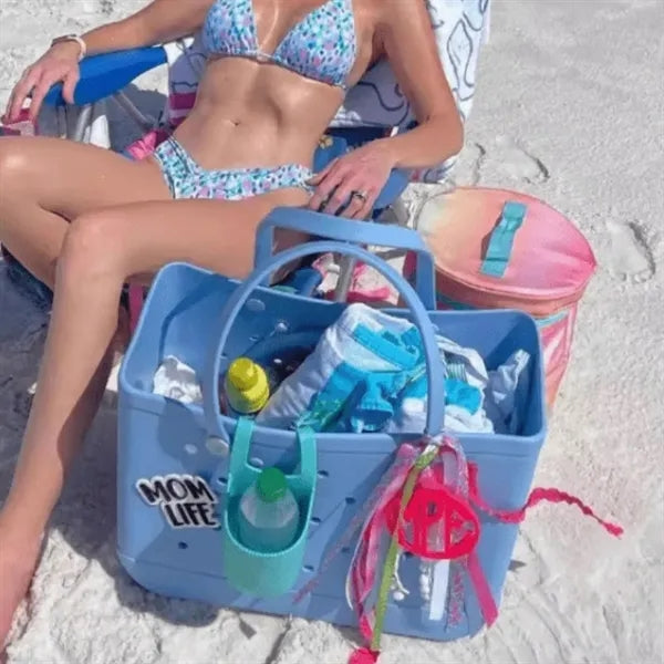 Large Capacity EVA Tote Hole Bag Beach Basket with Handles