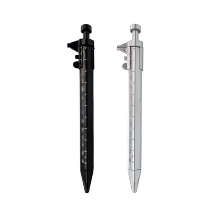 Caliper Style Ballpoint Pen with Blue Ink Refill