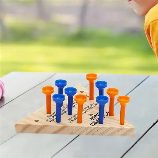 Wooden Peg Game Set 5 Pack with Custom Logo Option