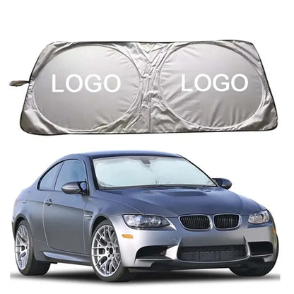 Car Windshield Shade for Automotive Sunshades with Storage P