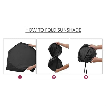 Car Windshield Shade for Automotive Sunshades with Storage P