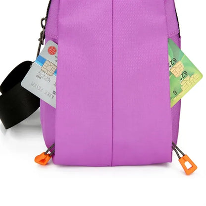 Travel Outdoor Crossbody Sling Bag w/ Headphone Jack