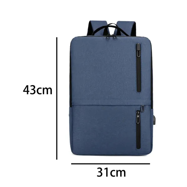 15.6 In Waterproof Business Laptop Backpack W/ USB Charging