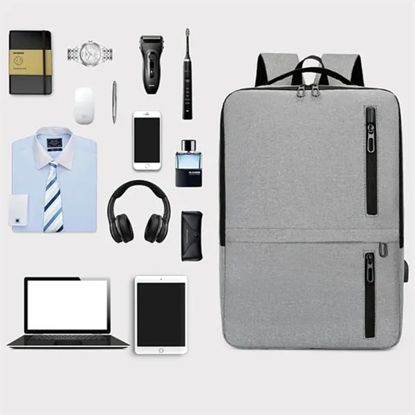 15.6 In Waterproof Business Laptop Backpack W/ USB Charging