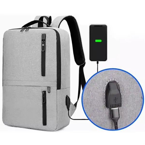 15.6 In Waterproof Business Laptop Backpack W/ USB Charging