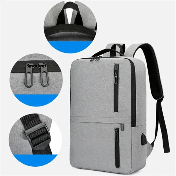 15.6 In Waterproof Business Laptop Backpack W/ USB Charging