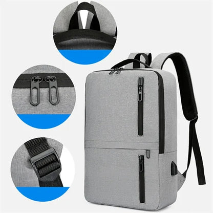 15.6 In Waterproof Business Laptop Backpack W/ USB Charging