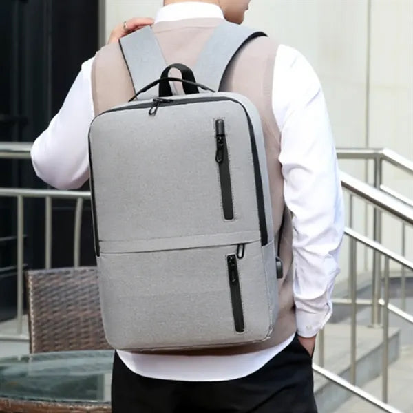 15.6 In Waterproof Business Laptop Backpack W/ USB Charging
