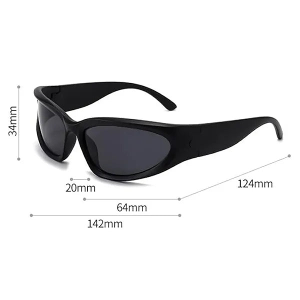 Sport Wraparound Cycling Sunglasses with UV Protection