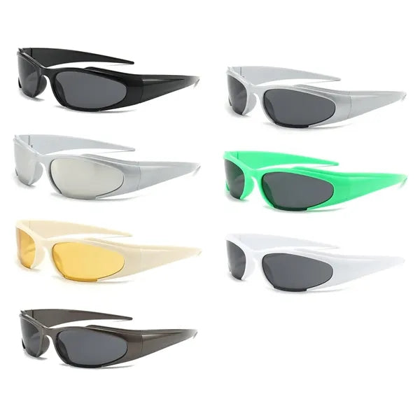 Sport Wraparound Cycling Sunglasses with UV Protection