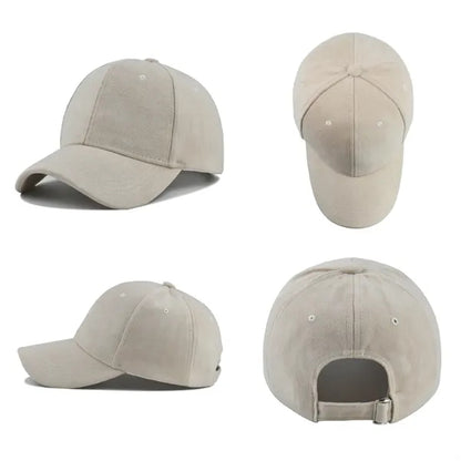 Custom Adjustable Suede Six-Panel Baseball Cap Classic Hat