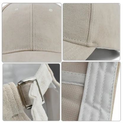 Custom Adjustable Suede Six-Panel Baseball Cap Classic Hat