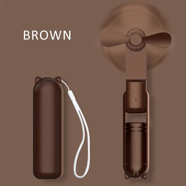 Rechargeable Portable Mini Fan with Power Bank