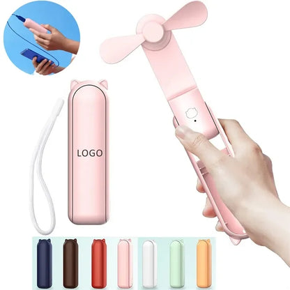 Rechargeable Portable Mini Fan with Power Bank