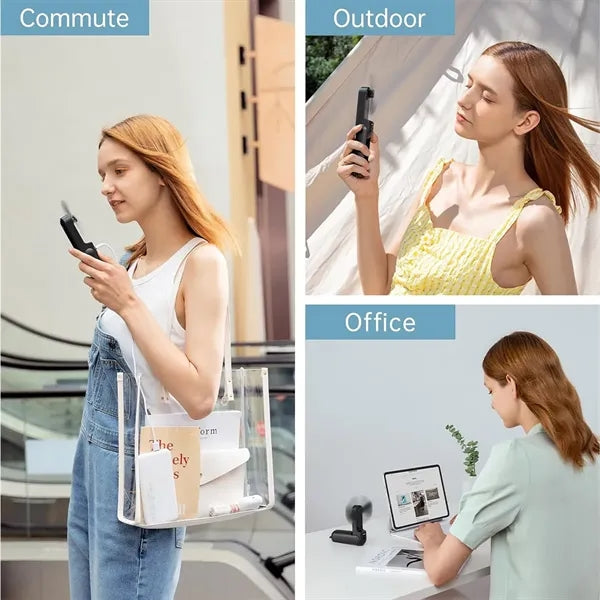 Rechargeable Portable Mini Fan with Power Bank