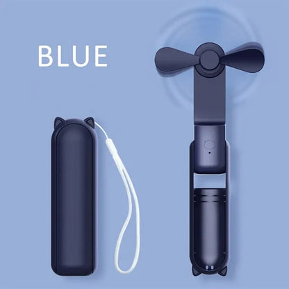 Rechargeable Portable Mini Fan with Power Bank