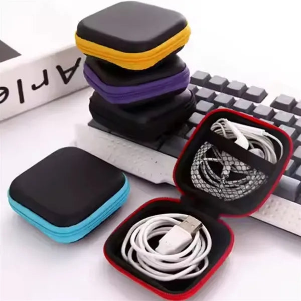 Portable Small Hard Shell EVA Case with Mesh Pocket