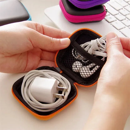 Portable Small Hard Shell EVA Case with Mesh Pocket